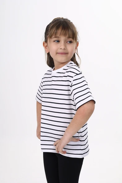Toontoy Unisex Çocuk Çizgili Tişört - 2