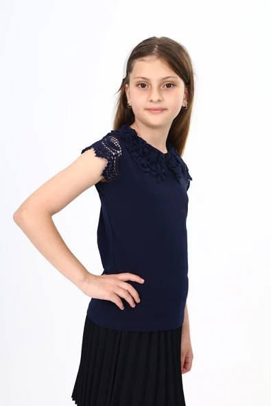 Toontoy Kız Çocuk Okul Tişört - 9