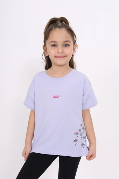 Toontoy Kız Çocuk Nakışlı Tişört - 11