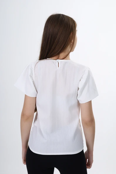 Toontoy Kız Çocuk Okul Tişört - 4