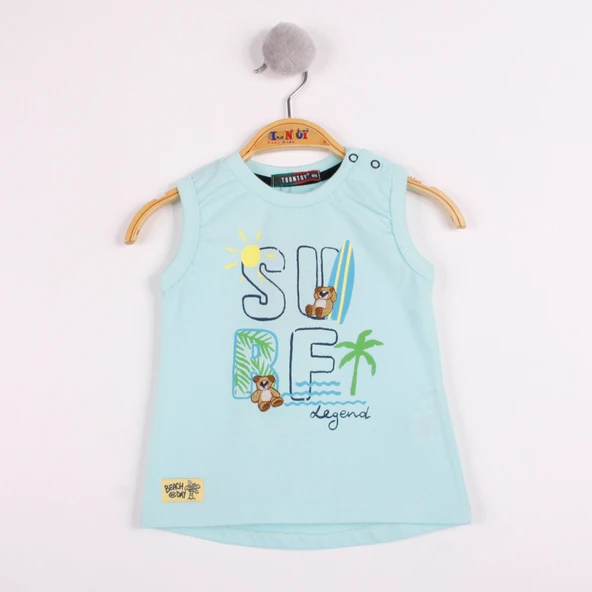 Toontoy Erkek Bebek Surf Baskılı Atlet - 10