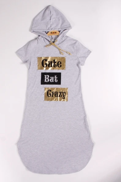 Toontoy Kız Çocuk Elbise Cute Baskılı - Resim 3