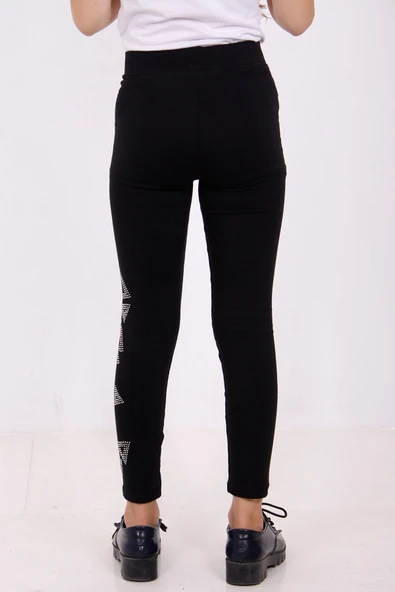 Toontoy Kız Çocuk Taş İşlemeli Tayt - Resim 3