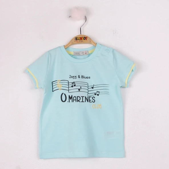 Toontoy Erkek Bebek Marines Baskılı T-Shirt - 5