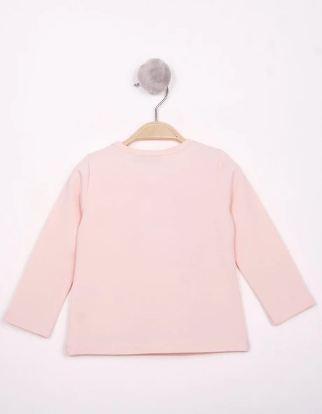 Toontoy Kız Bebek Göğsü Nakışlı T-Shirt - 5