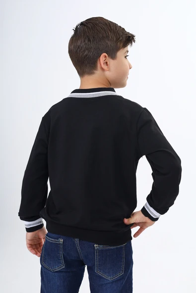 Toontoy Erkek Çocuk Okul Nakışlı Sweatshirt - 3