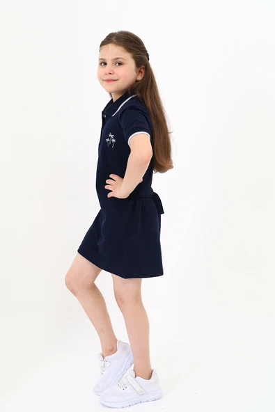 Toontoy Kız Çocuk Baskılı Elbise - 10