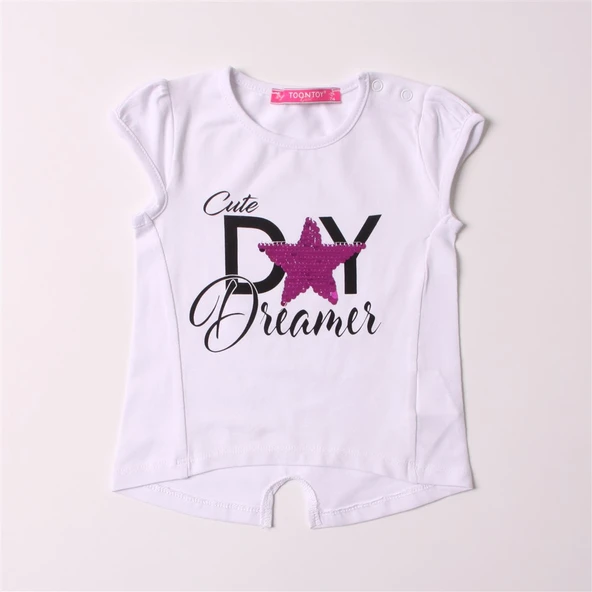 Toontoy Kız Bebek Cute Day Baskılı Tişört