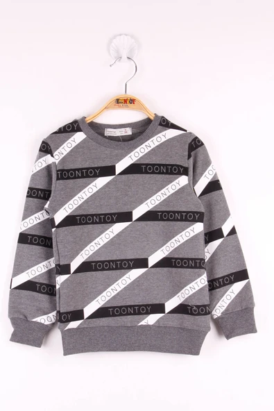 Toontoy Erkek Çocuk Toontoy Şeritli Sweatshirt - 7