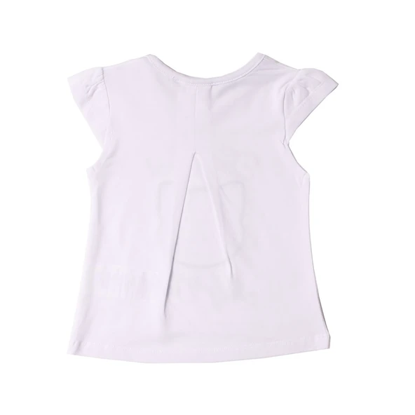 Toontoy Kız Bebek Simli Kedi Baskılı Tişört - 3