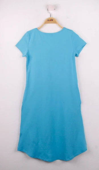 Toontoy Kız Çocuk Yes No Baskılı Elbise - 4