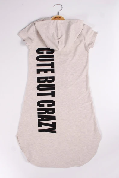 Toontoy Kız Çocuk Elbise Cute Baskılı - Resim 8