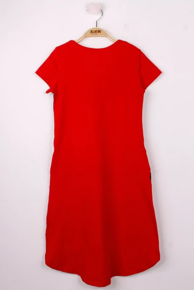 Toontoy Kız Çocuk Yıldız Pullu Elbise - Resim 6