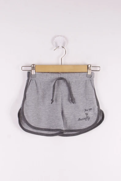 Toontoy Kız Çocuk Şort Simli Kelebek Nakışlı - Resim 9