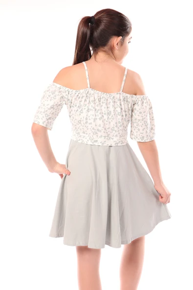 Toontoy Kız Çocuk Leopar Desenli Askılı Elbise - 11