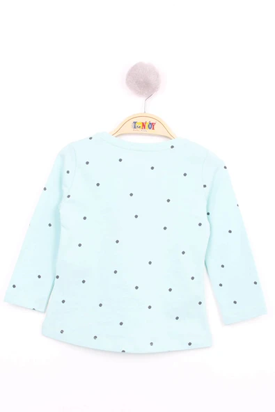 Toontoy Kız Bebek Köpek Nakışlı T-Shirt - 5