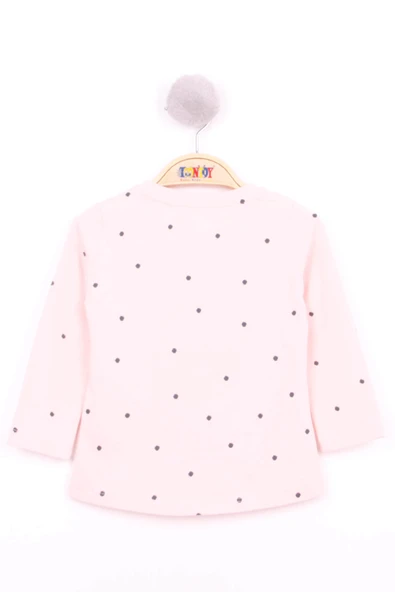 Toontoy Kız Bebek Köpek Nakışlı T-Shirt - 3