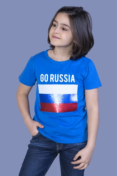 Toontoy Erkek Çocuk Go Russia Nakışlı Tişört - 7