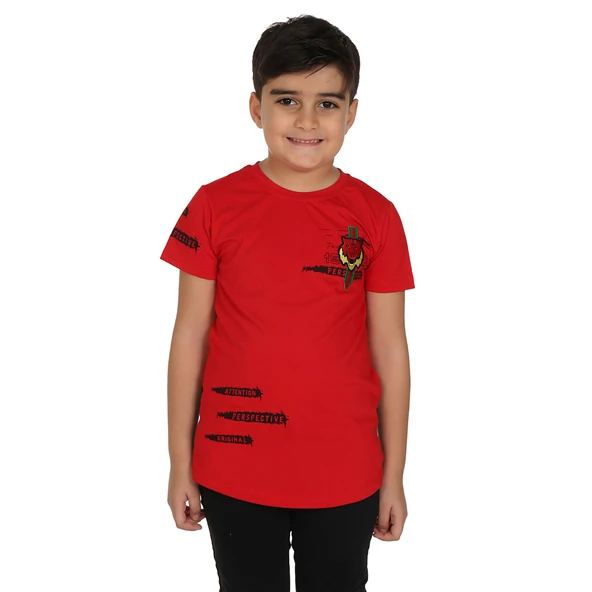 Toontoy Erkek Çocuk Tiger Nakışlı Tişört - 6