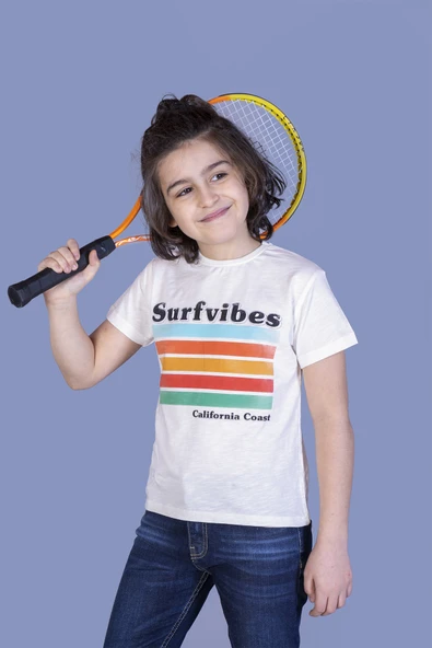 Toontoy Erkek Çocuk Surfvibes Baskılı Tişört - 3