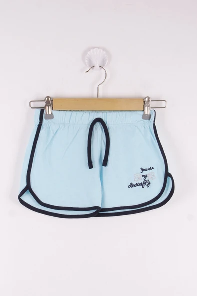 Toontoy Kız Çocuk Şort Simli Kelebek Nakışlı - Resim 12