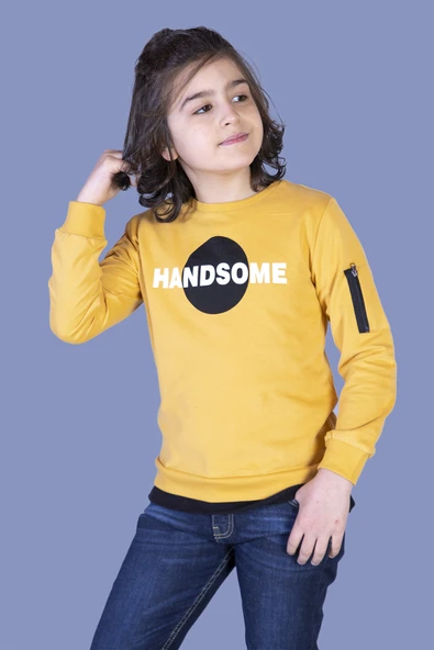 Toontoy Erkek Çocuk Handsome Baskılı Sweatshirt - 7