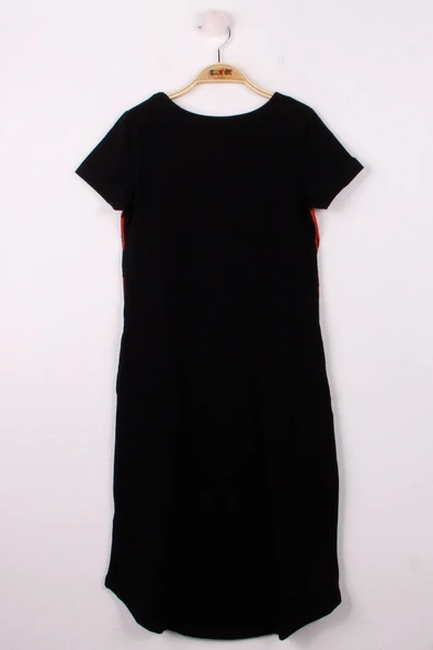 Toontoy Kız Çocuk Yıldız Pullu Elbise - Resim 2