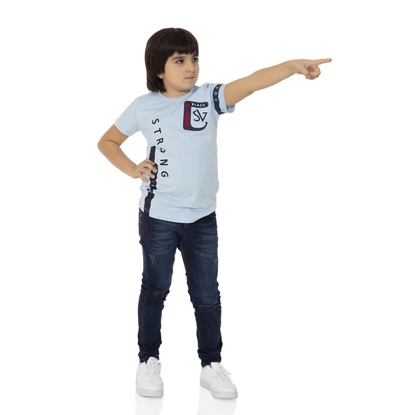 Toontoy Erkek Çocuk T-Shirt Strong Baskılı - 11