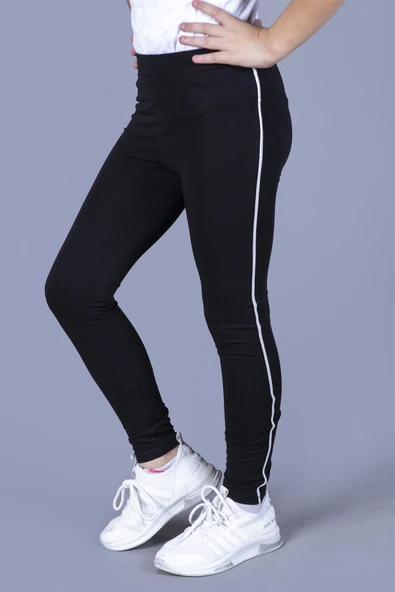 Toontoy Kız Çocuk Yanları Şeritli Tayt - 3