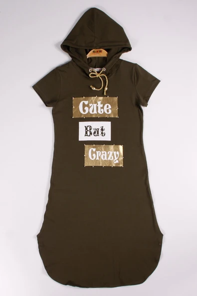 Toontoy Kız Çocuk Elbise Cute Baskılı - Resim 5