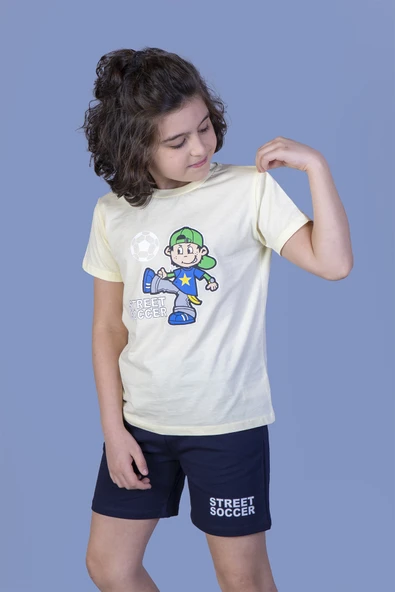 Toontoy Erkek Çocuk Baskılı Şortlu Takım - Resim 5