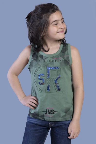 Erkek Çocuk SR Gofre Baskılı Atlet - Resim 6