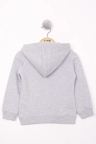 Toontoy Kız Çocuk Pullu Ayıcık Nakışlı Sweatshirt - 4