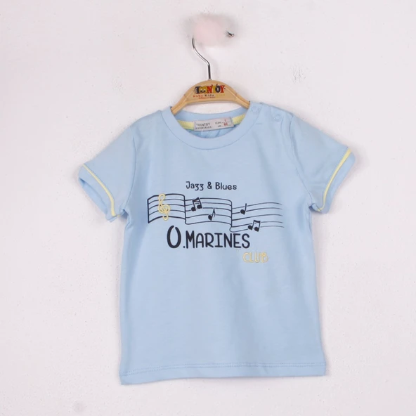 Toontoy Erkek Bebek Marines Baskılı T-Shirt - 7