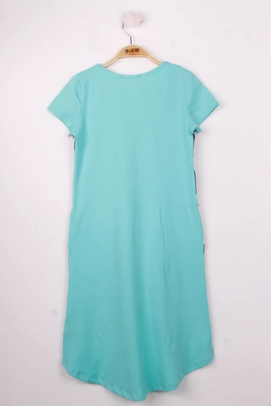 Toontoy Kız Çocuk Yıldız Pullu Elbise - Resim 4