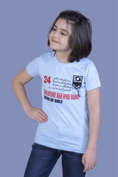 Erkek Çocuk Baskılı Arma Detaylı Tişört - 10