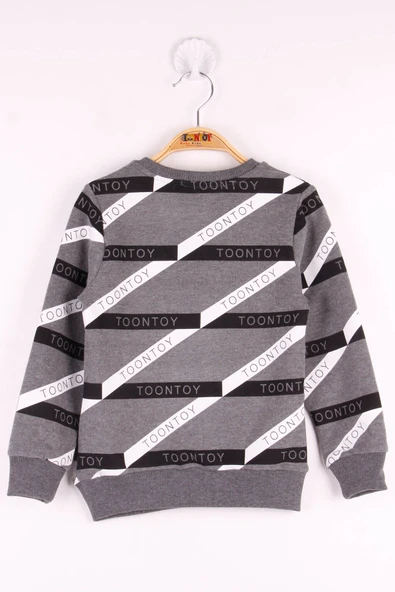Toontoy Erkek Çocuk Toontoy Şeritli Sweatshirt - 10