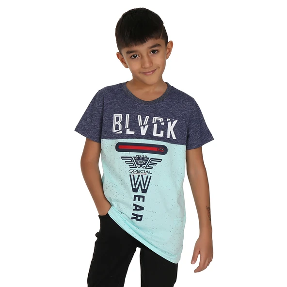 Toontoy Erkek Çocuk Blvck Baskılı Tişört ürün görseli 1