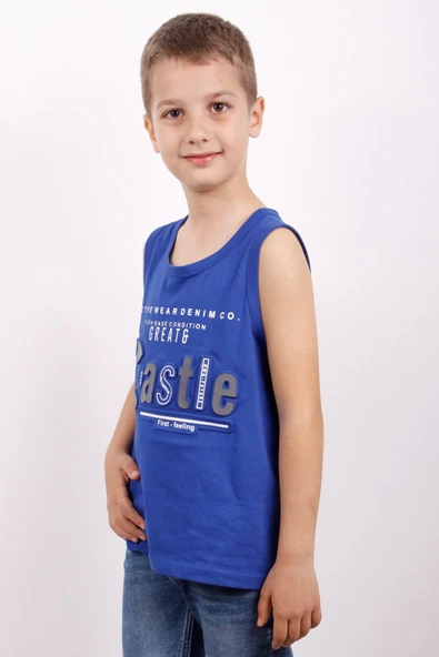 Erkek Çocuk Castle Gofre Baskılı Atlet - 12
