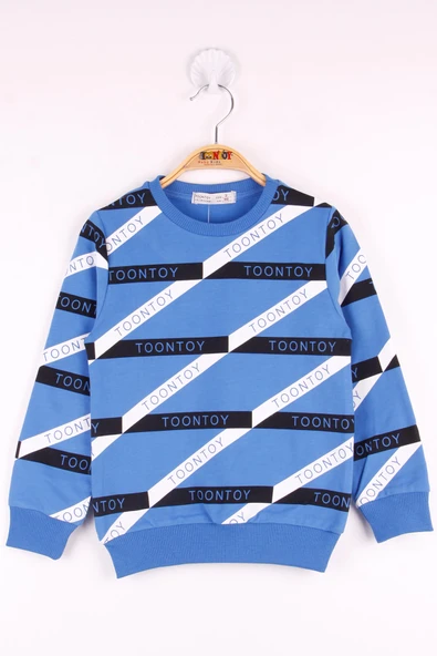Toontoy Erkek Çocuk Toontoy Şeritli Sweatshirt - 3