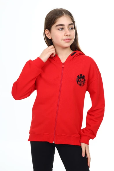 Toontoy Kız Çocuk Nakışlı Hırka - 5
