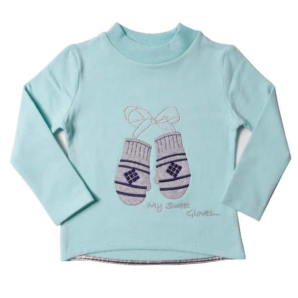 Toontoy Kız Çocuk Sweatshirt Eldiven Nakışlı - 7