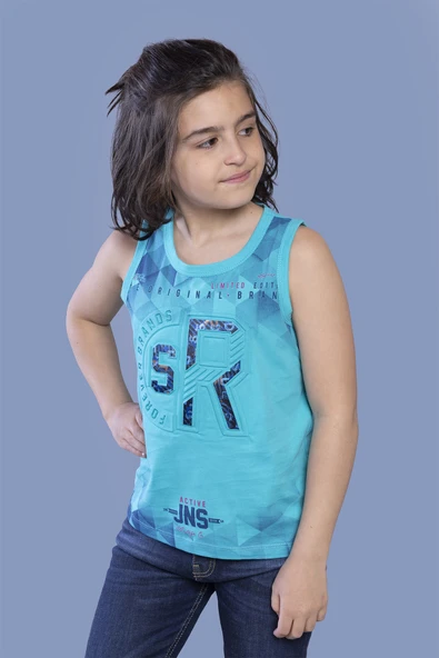 Erkek Çocuk SR Gofre Baskılı Atlet - Resim 9