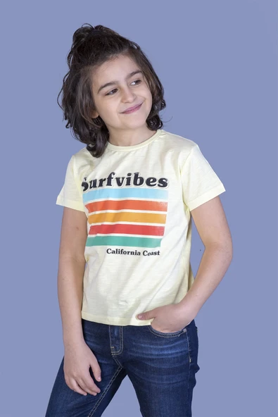 Toontoy Erkek Çocuk Surfvibes Baskılı Tişört - 8