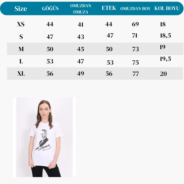 Toontoy Unisex Atatürk Baskılı Tişört - 2