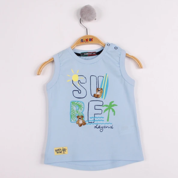 Toontoy Erkek Bebek Surf Baskılı Atlet - 11