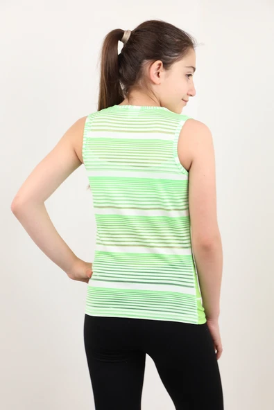 Toontoy Kız Çocuk Atlet Marliyn Monroe Baskılı Taş İşlemeli - Resim 3