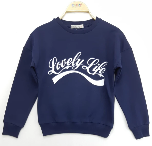 Toontoy Kız Çocuk Sweatshirt Lovely Life Baskı - Resim 3