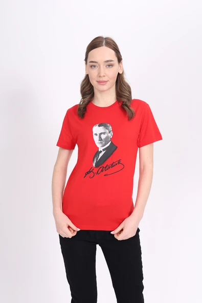 Toontoy Unisex Atatürk Baskılı Tişört - 11