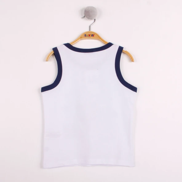 Erkek Çocuk Balık Baskılı Atlet - Resim 6